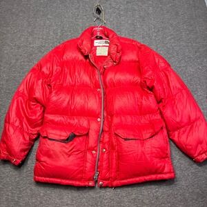 The North‎ Face Puffer Jacket Men Small Red Vintage 80s Ripstop Goose Down USA